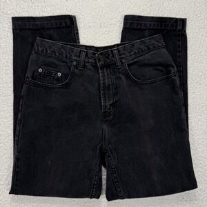 Jordache Basics Jeans Men's 27x27 Black Denim Straight Y2K Casual Streetwear